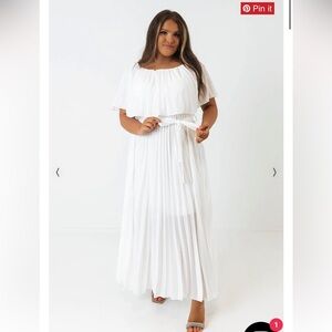 NWT Impressions Boutique Ticket to Love Pleated Maxi